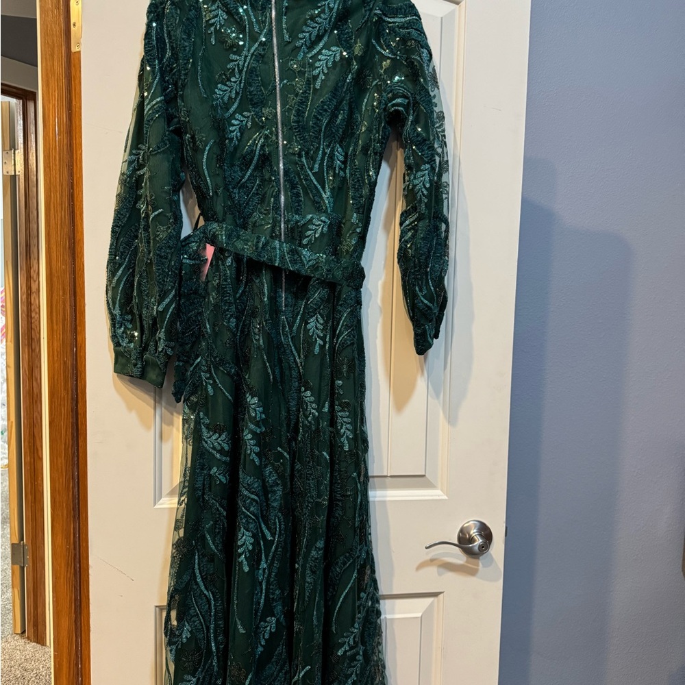 NWT Ivy City Clover Dress in Emerald - Picture 5 of 8